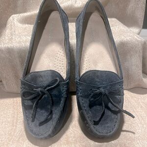 G.H. Bass Baylee Blue Suede Loafers Sz 6.5 Womens
